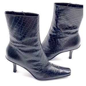 Antonio Melani NIB BLK Leather Stiletto Boots